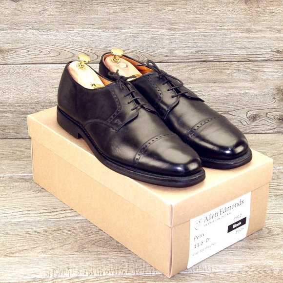 Allen Edmonds PERRY 11.5 D Black * new Flannel Bags (add $15 Cedar Trees) main image 4